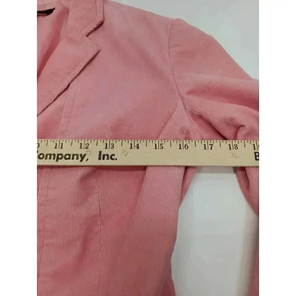 Talbots Fitted Pink Corduroy Blazer Women's Size 2 - Picture 2 of 9